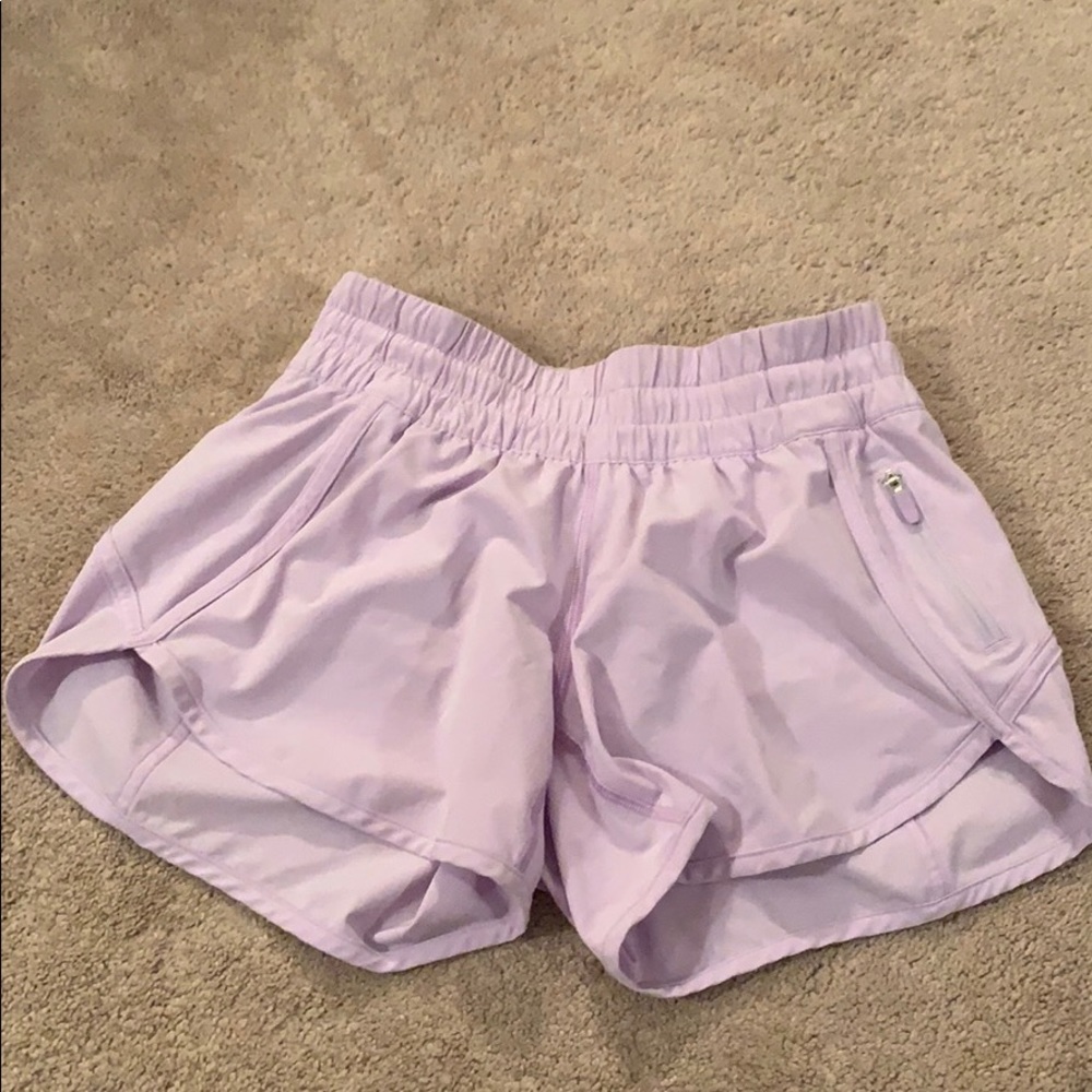 light purple lululemon shorts